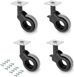 Ρόδες Επίπλου Απαλή Αθόρυβη Ολίσθηση Πλάκα Στήριξης Ø 50 Mm Ατσάλι Πλαστικό Γκρί 4 Τεμ 2041421 Ρόδες Επίπλου Απαλή Αθόρυβη Ολίσθηση Πλάκα Στήριξης Ø 50 Mm Ατσάλι Πλαστικό Γκρί 4 Τεμ 2041421