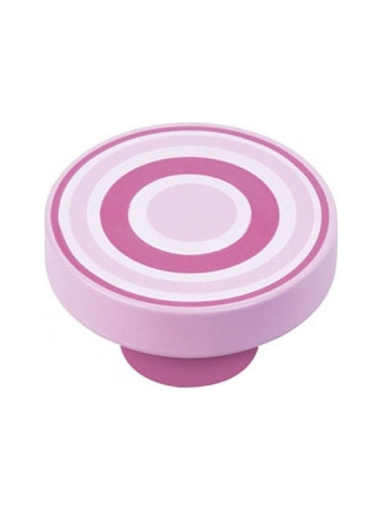 Kinder Möbelgriff Nesu 725 Gestreift Rosa
