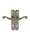 Door Handle Plate Pair 2 Pieces Antique Nickel No 217 Viobrass