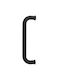 Front Door Handle Single Piece Matte Black Ø19mm Perfect 820