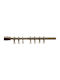 Extendable Brass Oxidized Rings Rod 700-2080 80-110cm Metalor