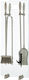 ZogoMetal T04-1190 Nickel Matt Kaminbesteck-Set & Zubehör