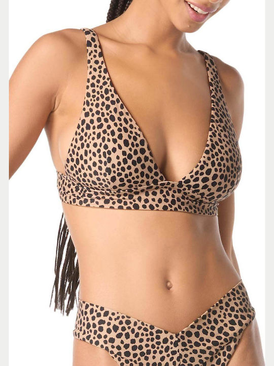 Michael Kors Bikini Τριγωνάκι Animal Print Cafe