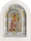 Silver Gilded Icon Holy Mary Rodon Amaranth Ma-e3123-x-c-wh