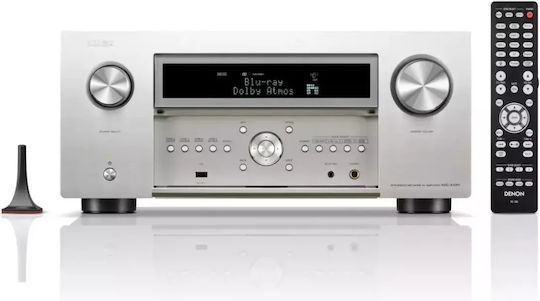 Denon AVC-A10H Home Cinema Amplifier 4K/8K 13.4 Channels 150W/8Ω 199W/6Ω with HDR and Dolby Atmos Silver