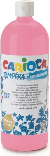 Carioca Tempera Paints Pink 09 in Bottle 1000ml 1pcs