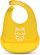 Σαλιάρα Σιλικόνης με Τσέπη Yellow