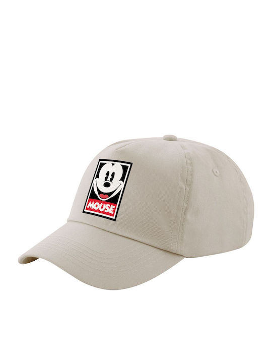 Mickey Mouse Beige Sand Five-Petal Adult Cotton...