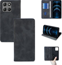 Калъф Портмоне Vintage Magnet Wallet Sonique Motorola Moto G15 4g Moto G15 Power Черен