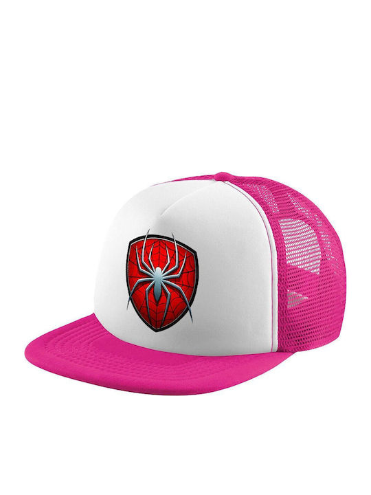 Koupakoupa Kids' Hat Jockey Fabric Spider-man White