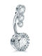 Amalfi Accessories Bauchnabelpiercing aus Silberstahl