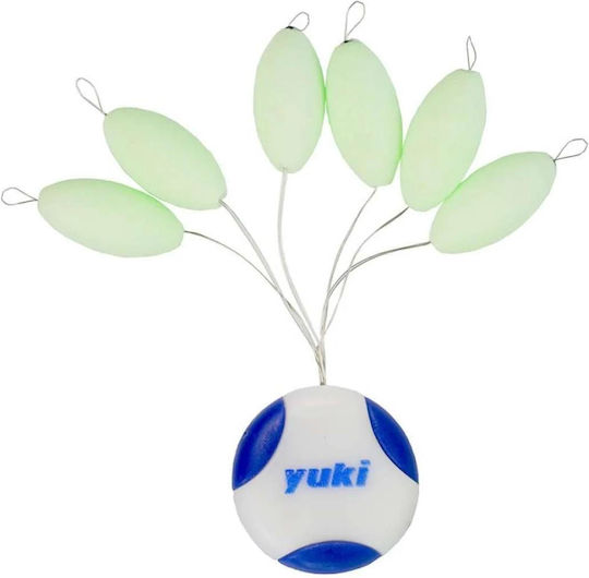 Yuki Flotter Obal L 6 Bucăți Verde Fosforescent