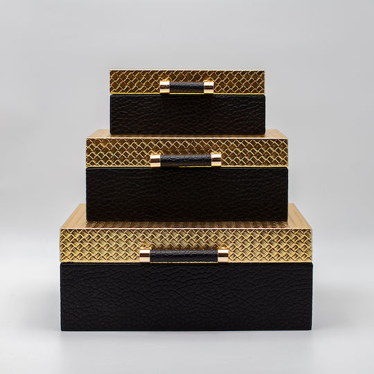 Set Cutii Decorative Lemnoase 3buc