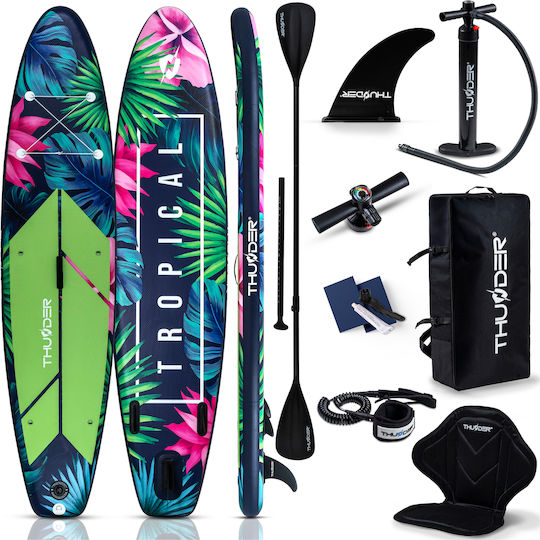 Thunder Inflatable SUP Board 320cm Inflatable SUP Board with Length 3.2m Blue