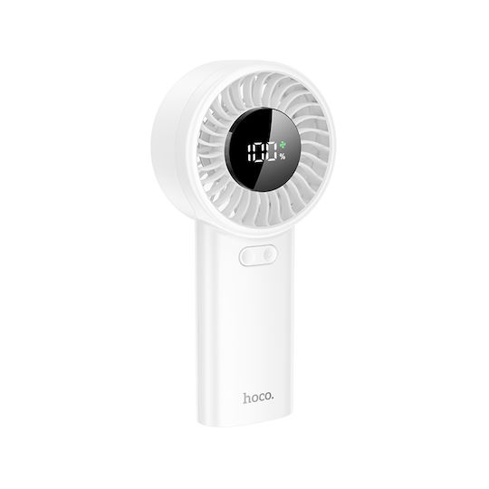 Hoco Handheld USB Fan Hx62 Endless with 5 Air Speeds White 46604