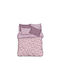Ionion Πάπλωμα Διπλό 240x220cm Microfiber Floral Εμπριμέ