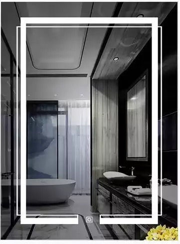 Mysmartmirror 60x90 Beleuchteter Badezimmerspiegel Berührung Ein/Aus Dimmer