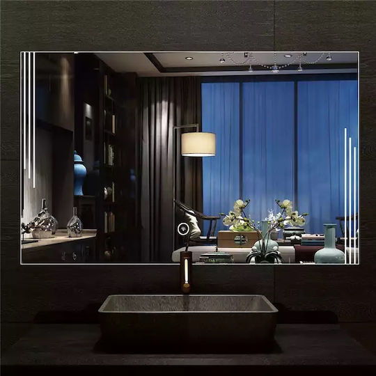Mysmartmirror 70x100 Illuminierter Badezimmerspiegel Berührung Ein/Aus & Dimmer