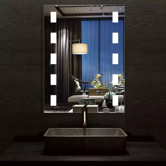 Mysmartmirror 60x80 Φωτιζομενος Καθρέπτης Αφης On Off & Dimmer