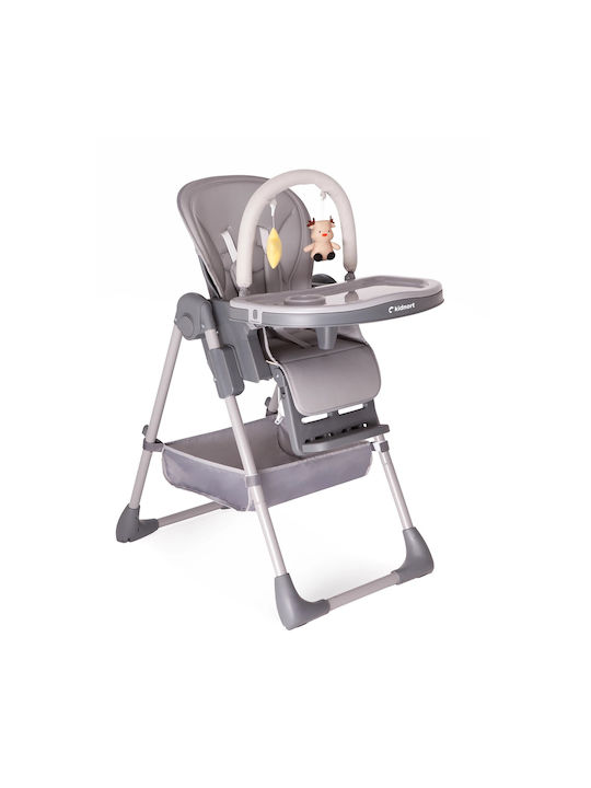 Kidnort Foldable Gray Baby Highchair