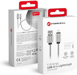 Forcell Metal USB-A to Lightning 12W 2m Forcell Metal USB-A to Lightning 12W 2m