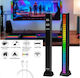 Arrango Rgb Led Music Sync Sound Control Rhythm Strip Light 19*1.7cm Επαναφορτιζόμενη 1τμχ Black