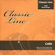 Classic Line Cello Strings 4/4 Flat Nickel-Plated Steel Chrome-Plated Ball Set 4 Pieces
