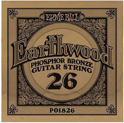 Ernie Ball 1826 Единична Фосфорна Бронзова Slinky 026 Ernie Ball 1826 Единична Фосфорна Бронзова Slinky 026