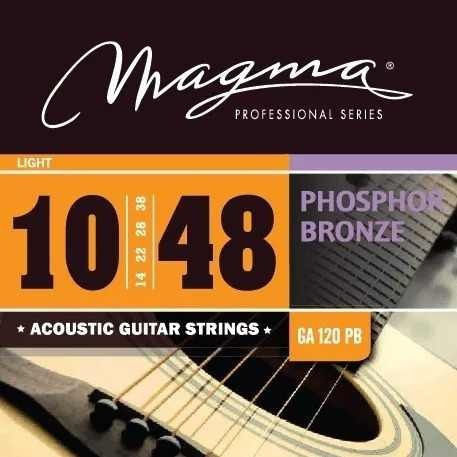 Magma Ga 120 B85 Χορδές Ακουστικής Κιθάρας Light 10/48 Bronze