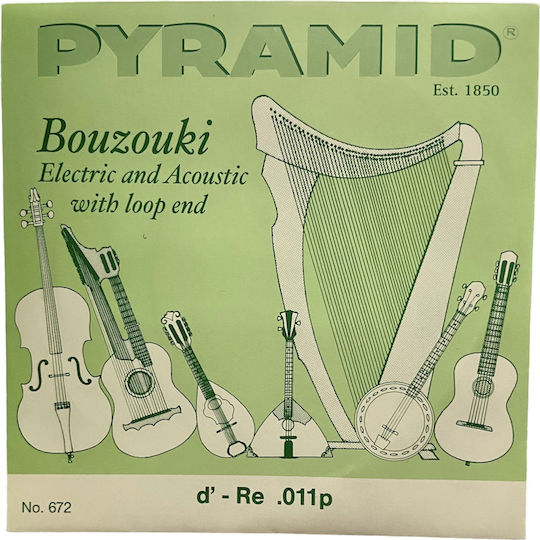 Pyramid Șir De Caracterere Simplu Pentru Bouzouki Re D 0.11p