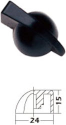 Buton Potențiometru Amplificator J.j Kb25 Negru