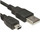 Oem USB Кабел Usb To Usb Мини 1,5м Черен