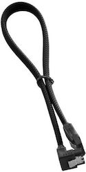 Cablemod Cable Sata Angled Male To Male 30cm Black Cm-cab-rsat-n30kk-r