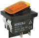 Hy12-15 Orange Rocker On-Off Switch 4p Indicator 220v Ip65 Orange