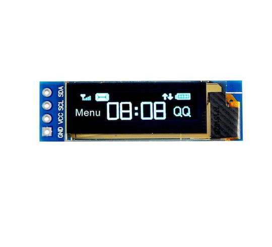 0.91 Inch IIC SSD1306 OLED LCD Display Module 3.3V-5V