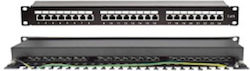 Patch Panel Cat5e Stp 24 Θυρών 1u Σειρά Plus