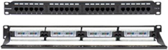 Patch Panel Cat5e Utp 24 Θυρών Σειρα Plus