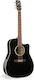 Art Lutherie Акустична Китара Cs14385 Кедър Cw Черна