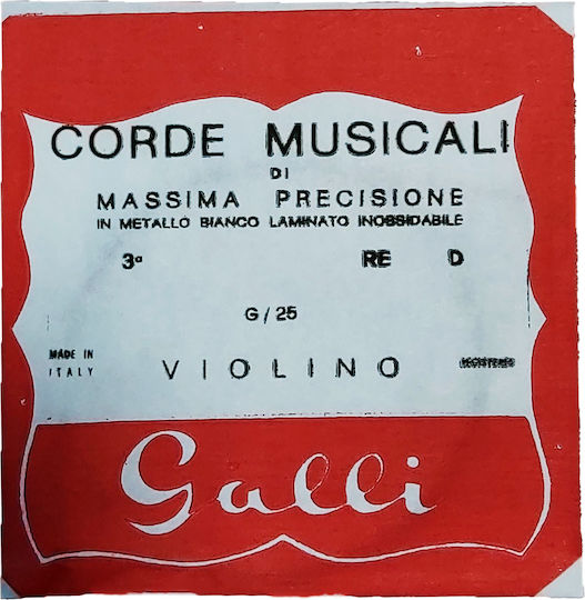 Galli G-025 Re Violin Lyra String
