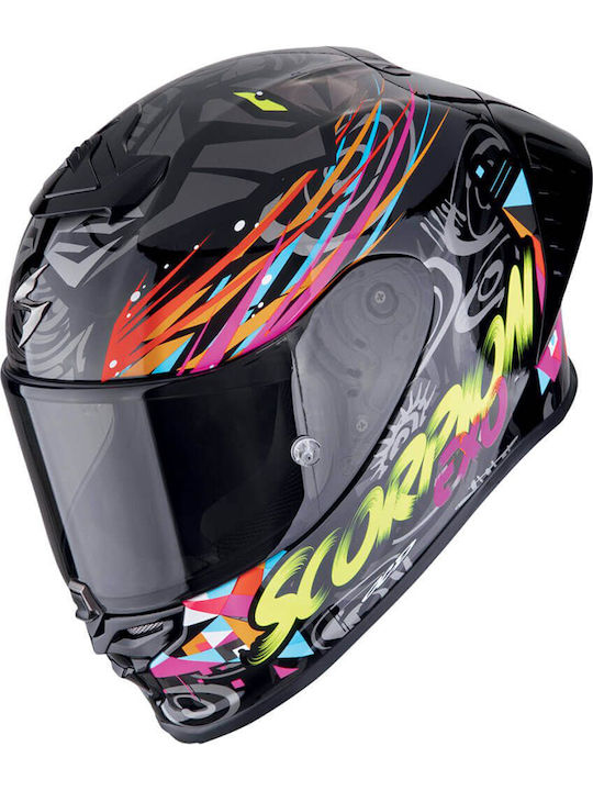Scorpion R1 EVO II Air Savage Schwarz/Blau/Pink...
