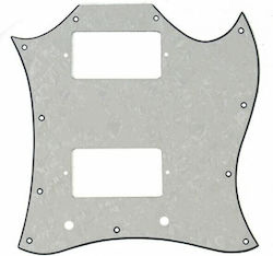 Sg 2 Humbucker Full Face Perlă Albă 3 Straturi Sg 2 Humbucker Full Face Perlă Albă 3 Straturi