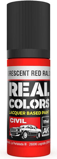AK Interactive Modellbau Farbe Fluorescent Red Ral 3026 17ml