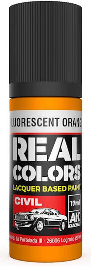 AK Interactive Χρώμα Μοντελισμού Fluorescent Orange 17ml