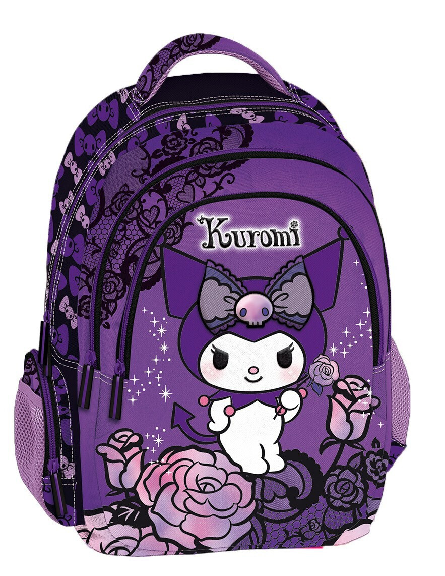 Graffiti Purple Kuromi School Bag Backpack Elementary, Elementary