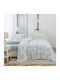 Liolios Home Sheet Sets Queen 245x270cm. Aqua 4pcs