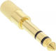 InLine Converter 3.5mm female to 6.3mm male Gold 1pcs 99305P