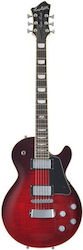 Hagstrom Super Swede Crimson Flame Elektrische Gitarre Hagstrom Super Swede Crimson Flame Elektrische Gitarre