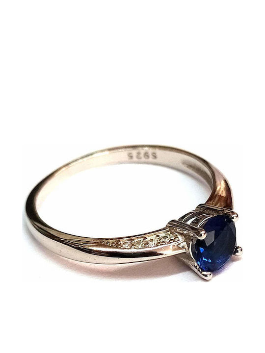 Amalfi Accessories Damen Ring mit Steinen aus Silber