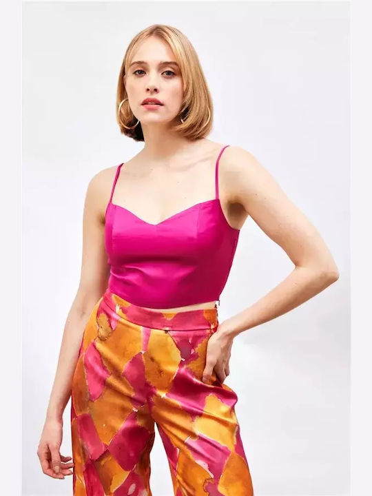 Women's Polo Blouse Fuchsia