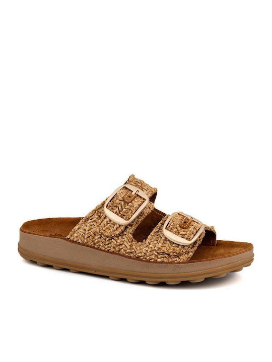 Fantasy Sandals Leather Women's Anatomic Tabac ...
